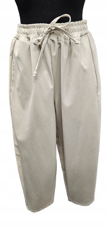 Bawełniane Spodnie Casual Z Wysokim Stanem Punto- Wiya Italia Nowa Kolekcj