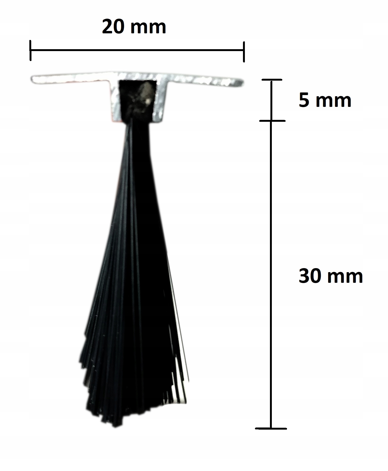 LISTWA SZCZOTKOWA USZCZELNIAJĄCA DRZWI 90 profil T Kod producenta USZCZELKA DRZWI 100 