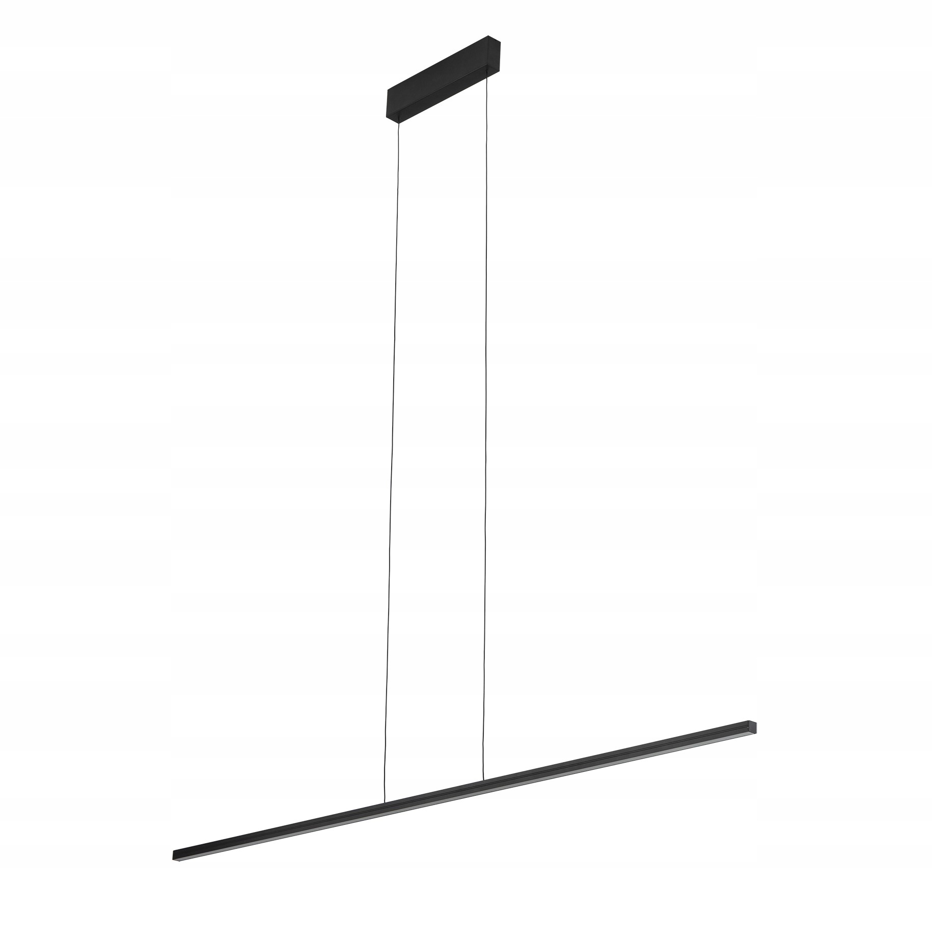 Lampa wisząca żyrandol czarny do sypialni salonu Bar Led M