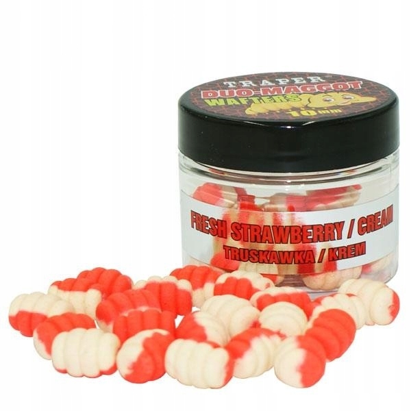 Wafters Traper Duo-Maggot 10mm 25g Truskawka Krem