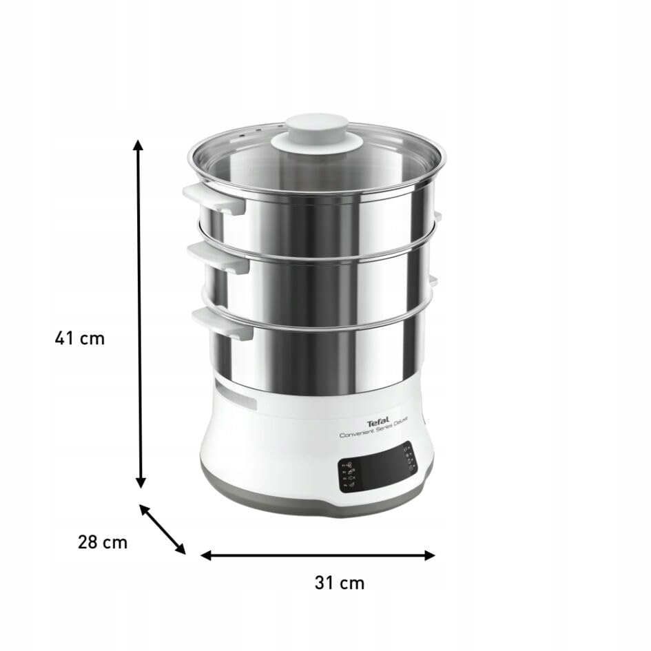 TEFAL Convenient Series Parowar Dotykowy 8 Programów Stal Nierdzewna — miniatura 8