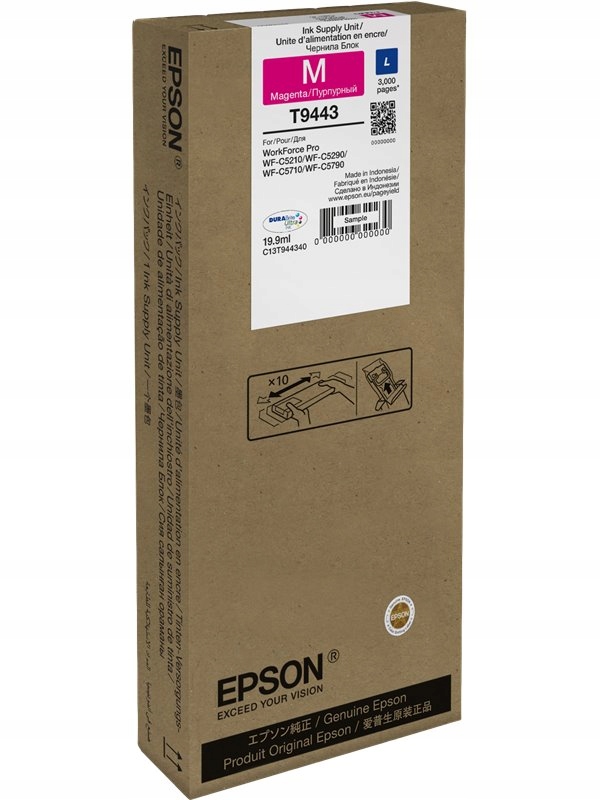 Epson inkoustová náplň/ C13T944340/ WF-C5790DWF/ WF-C5710DWF/ WF-C5290DW/ W