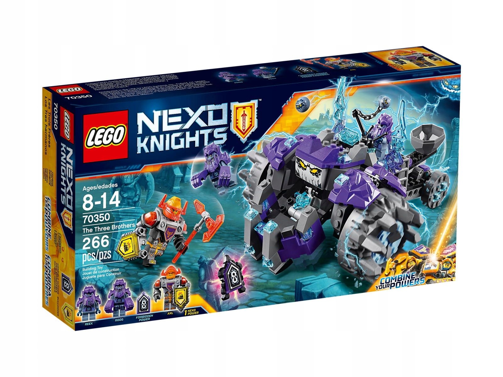 Klocki Lego Nexo Knights Pojazd trzech braci 70350