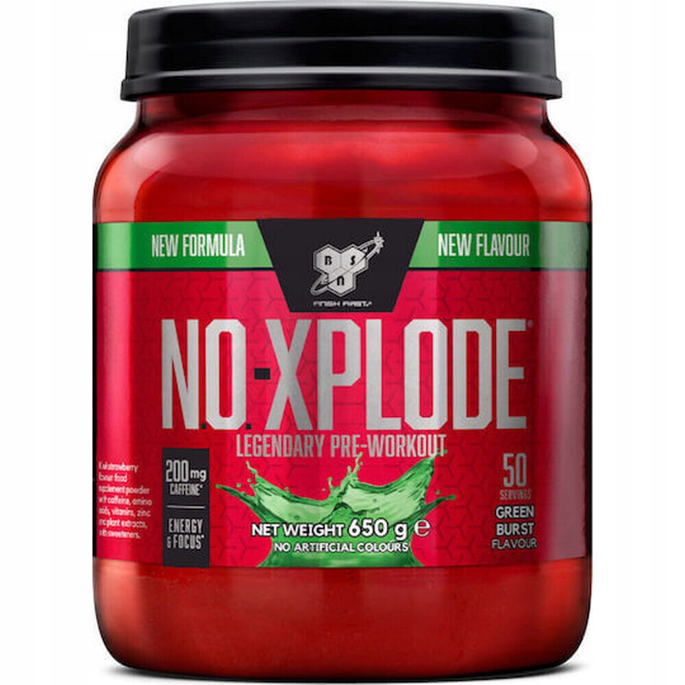 Bsn No-xplode 650g Předtréninková Pumpa před tréninkem Green Burst