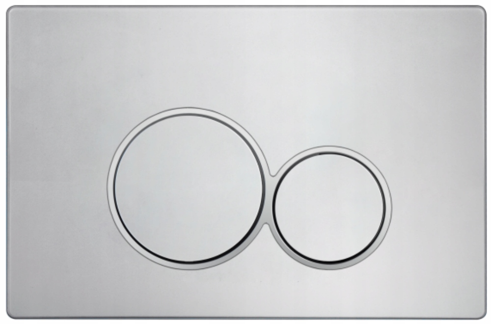 Chrom Saténové splachovací tlačítko H2 pro stojan značky Hydroland typ Slim.