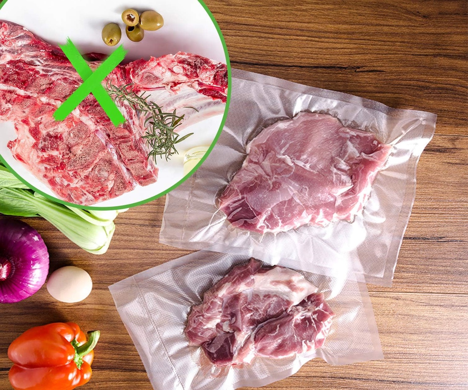 WORKI DO ZGRZEWARKI PRÓŻNIOWEJ 15x20 cm Moletowane Szerokość produktu 15 cm