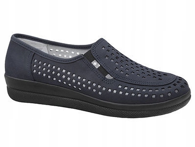 Półbuty Comfortabel 941637 r.41 Ażurowe Tęgość Komfortowa na Haluksy Skóra