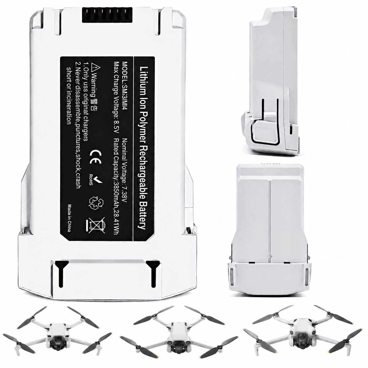 Vyměnitelný inteligentní akumulátor pro dron Dji Mini 3 Mini 3 Pro Mini 4
