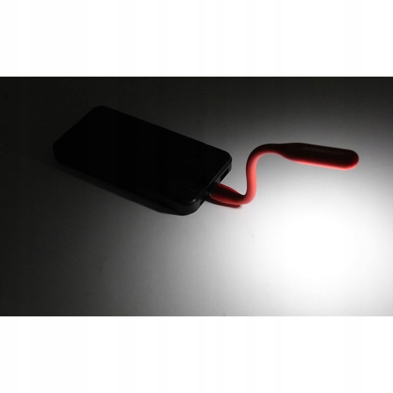 Lampka LED USB mała do Laptopa Mocna Giętka czerwo Stan opakowania oryginalne