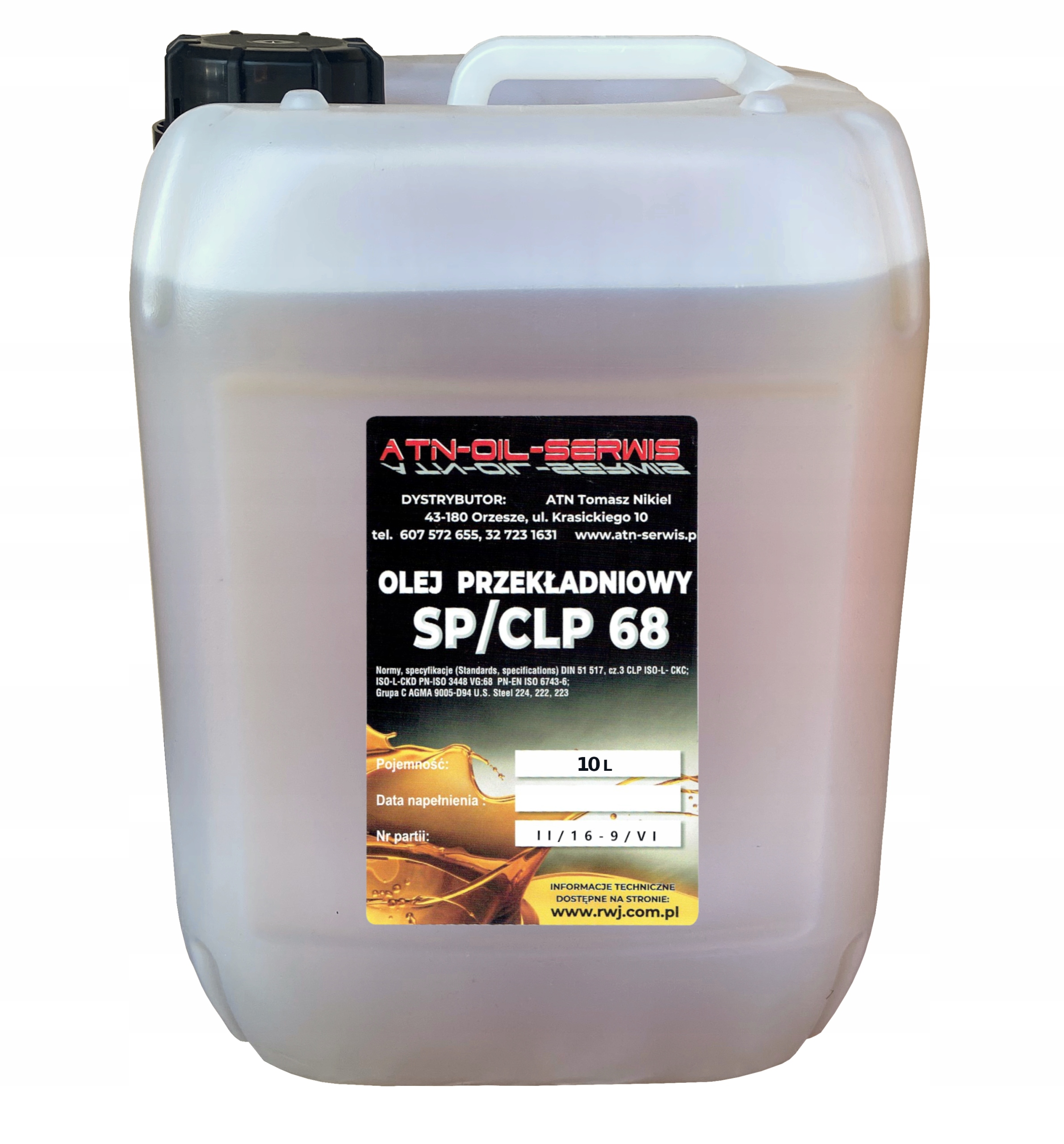 

Olej Typu Transol Jasol Gear Trans Sp/clp 68 10L