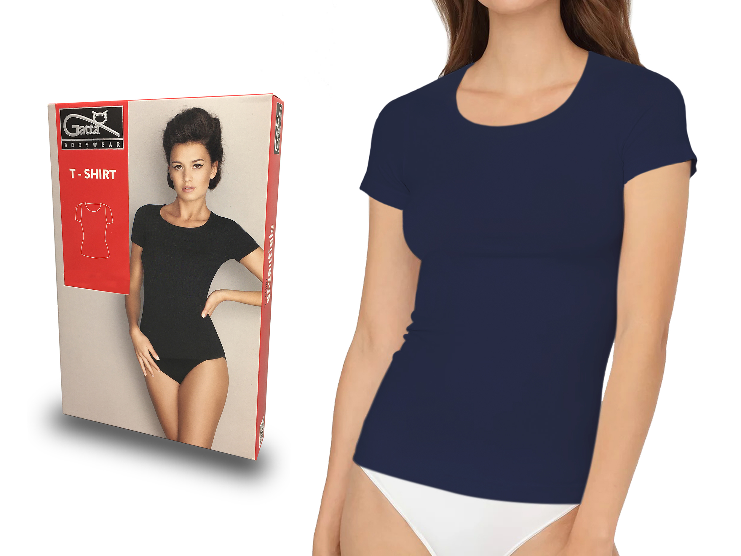

T-Shirt Gatta bezszwowa koszulka, deep navy, S