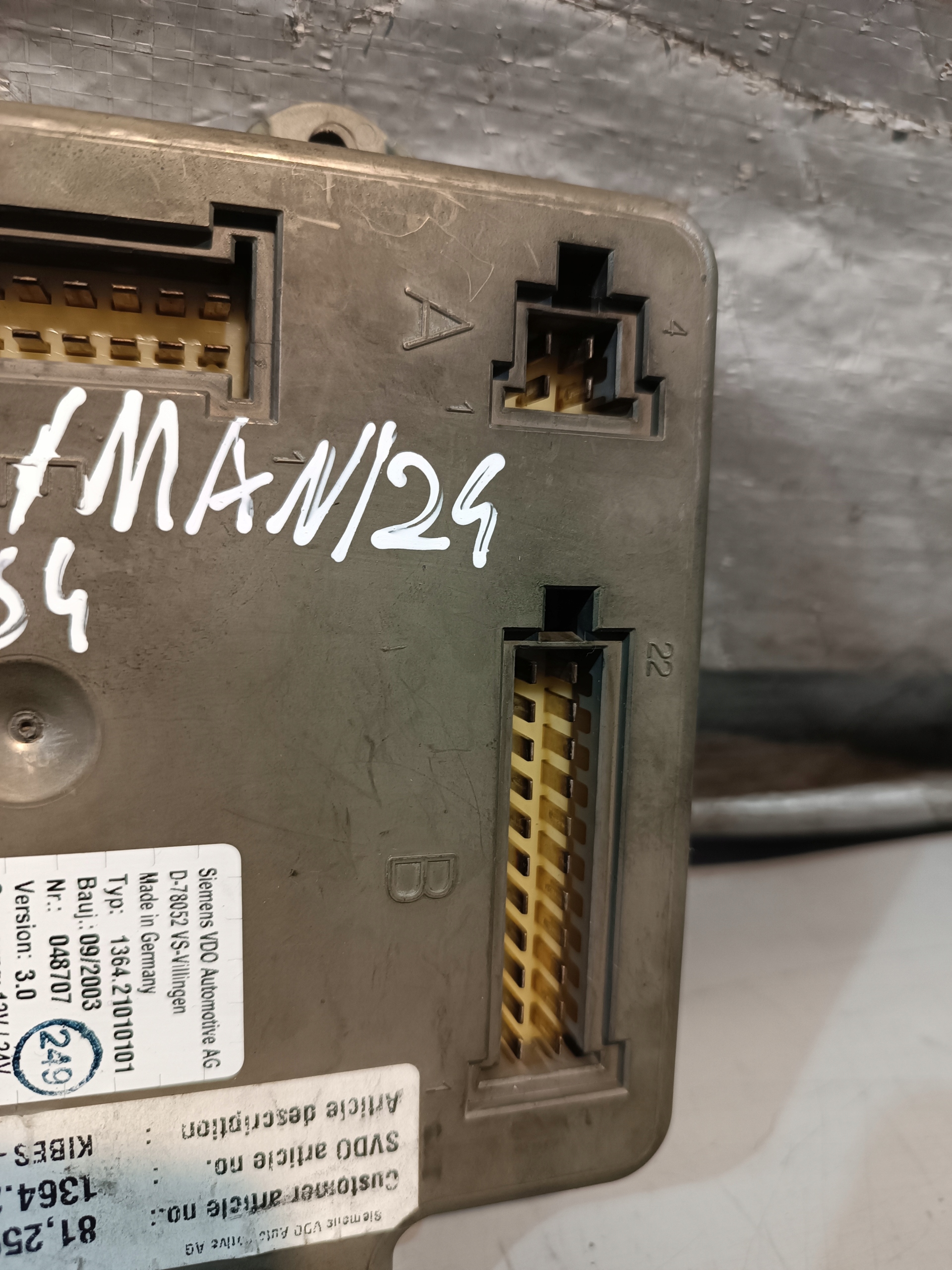 MAN AUTOBUS control unit MUX2-M 1364.21010101 048707
