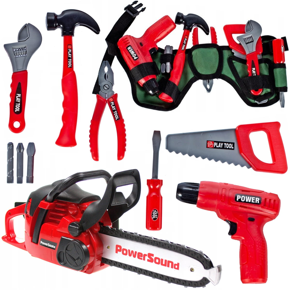 NARZĘDZIA dla dzieci WIERTARKA PIŁA MOTOROWA SPALINOWA zestaw majsterkowicz Płeć chłopcy