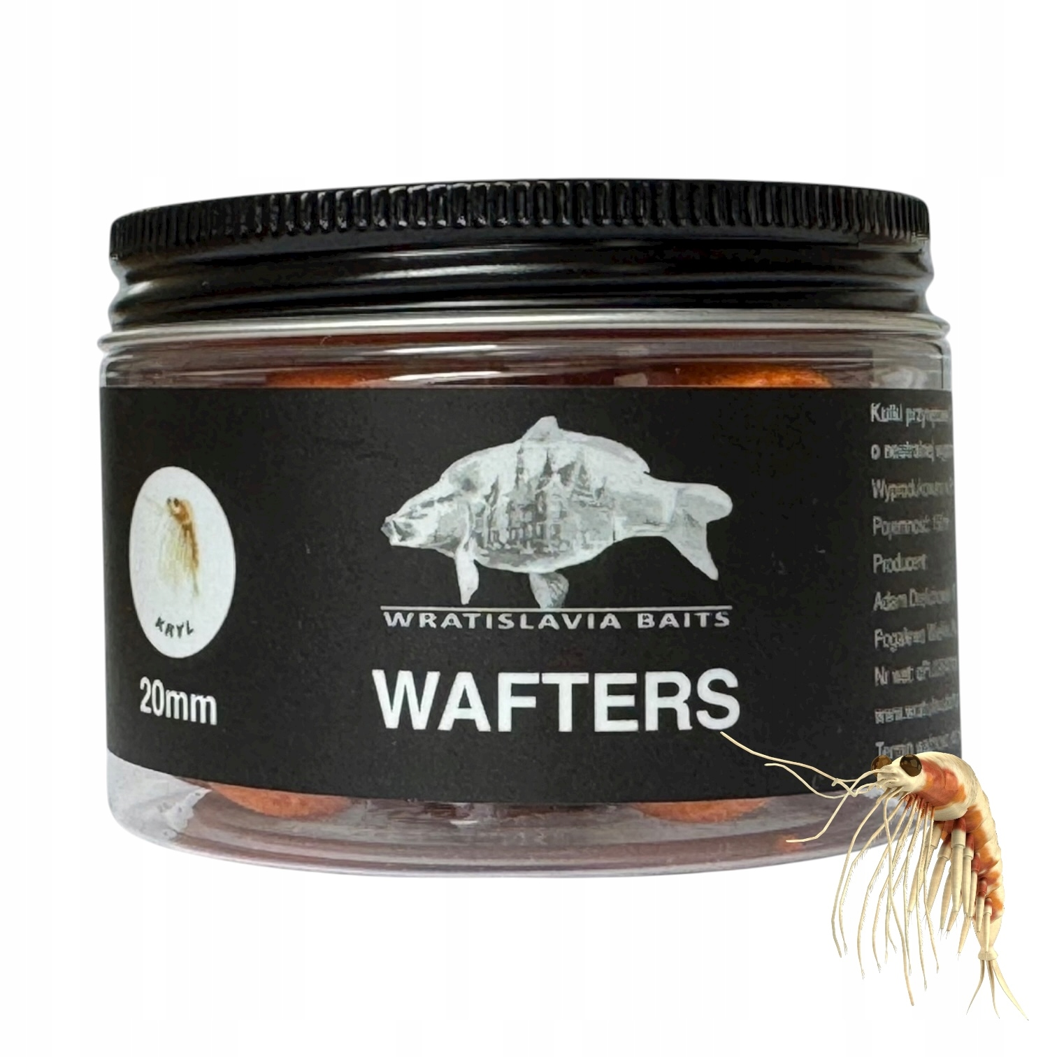 Kulki przynętowe Wafters Kryl 20mm Wratislavia Bait