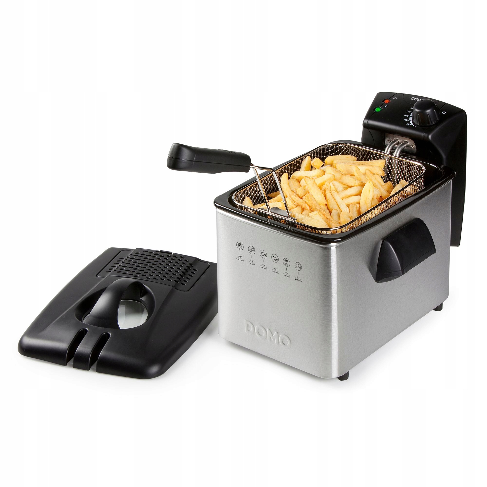 Domo DO465FR fritéza, fritéza 4L výkonný 3000W filtr