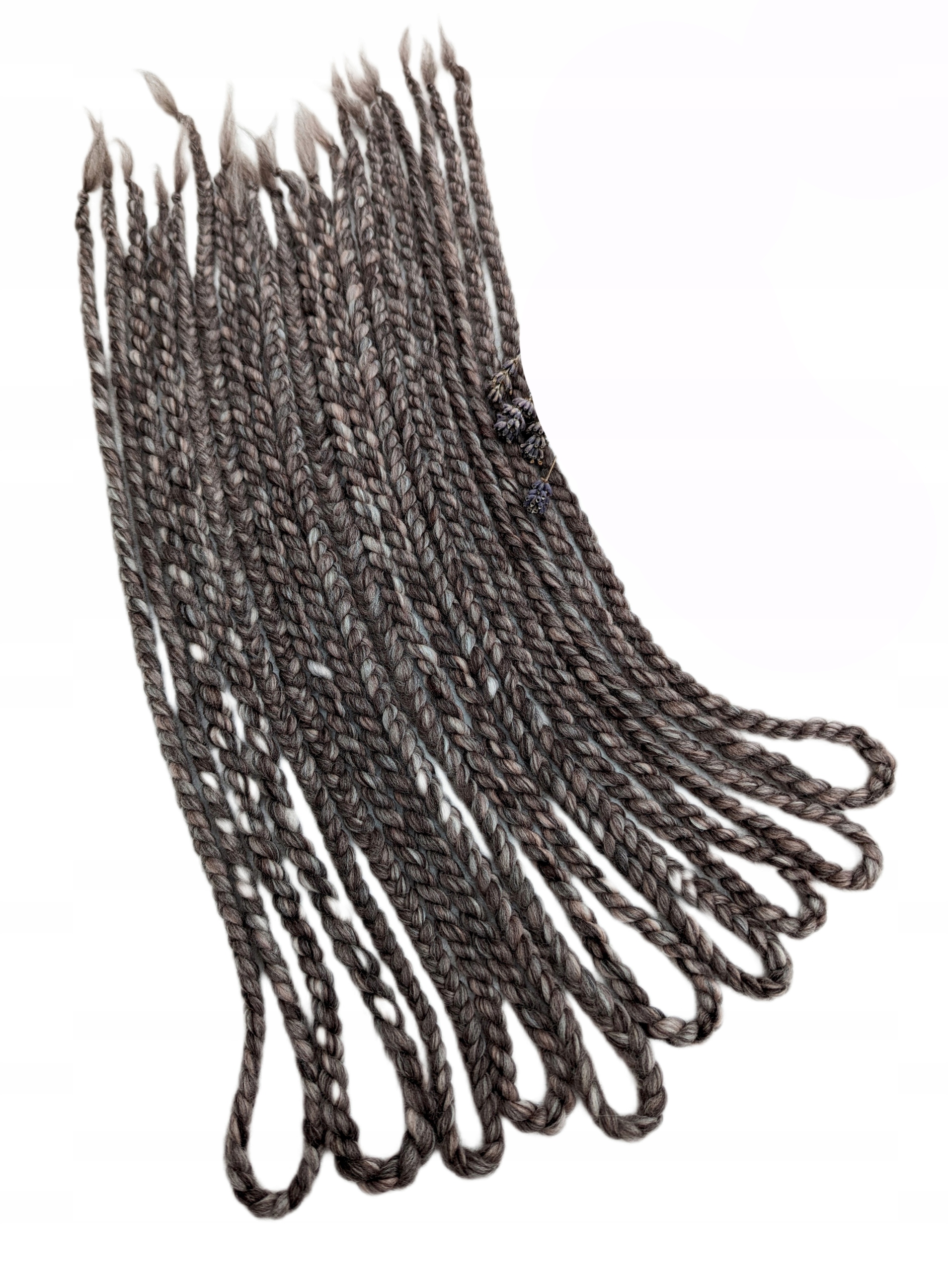 Vlněné copánky Opakovaně Použitelné, hnědé, Kakaové Dřevo, 40 kusů