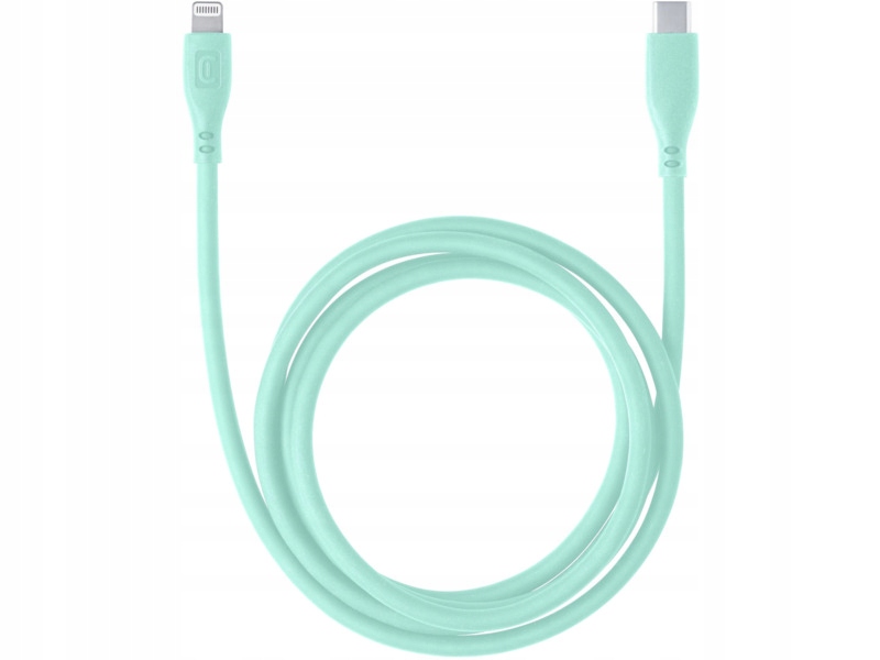 Kabel Usb-c Lightning Cellularline Soft 1.2 m Zielony