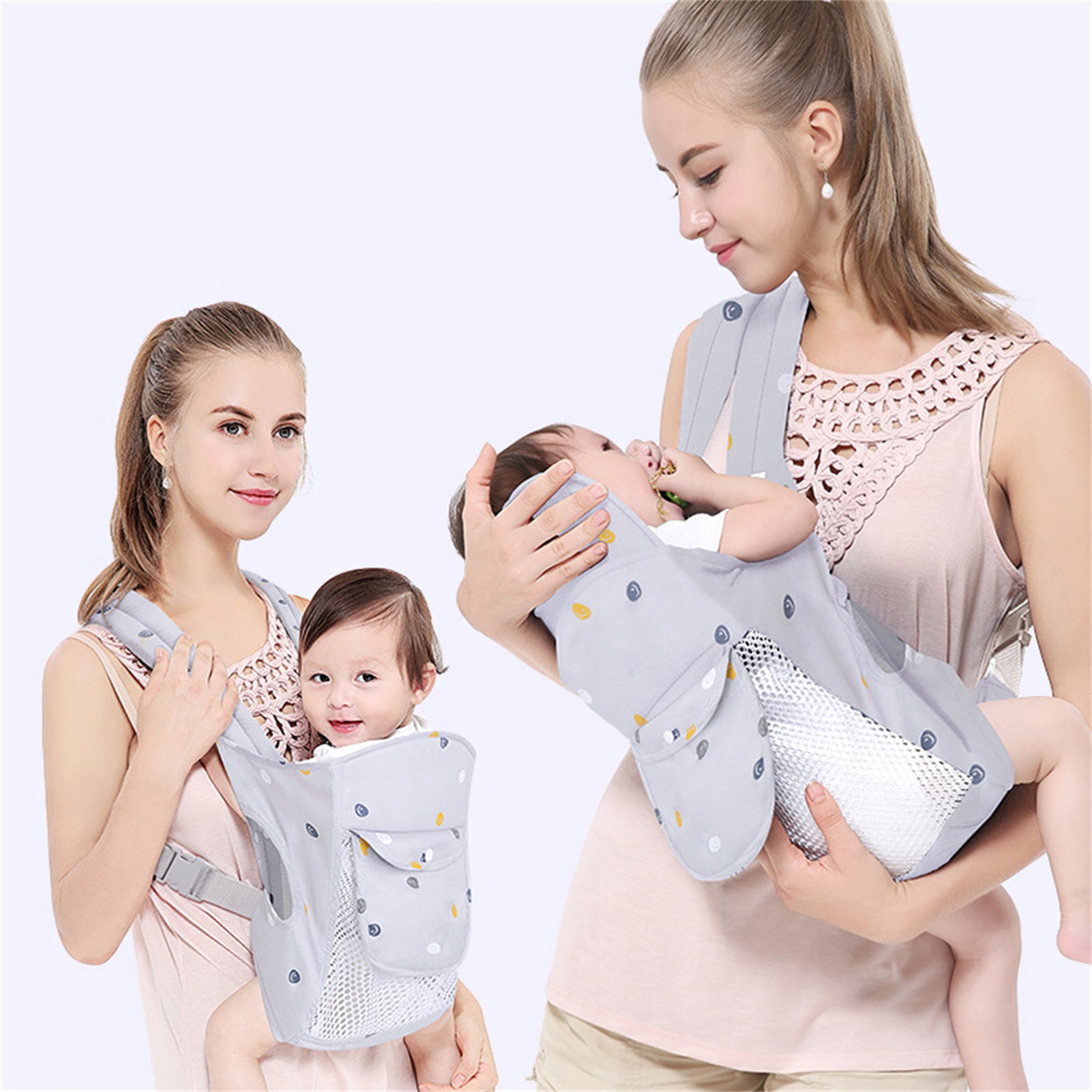 Baby Carrier Thickened Straps Front Back Carrying Balanced Force Avoid Musc Stan opakowania oryginalne