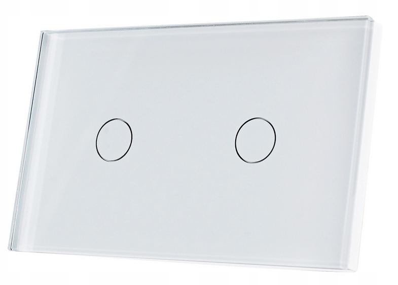 Dotykový Spínač Světla 1+1 Dvojité Sklo Skleněný Vypínač