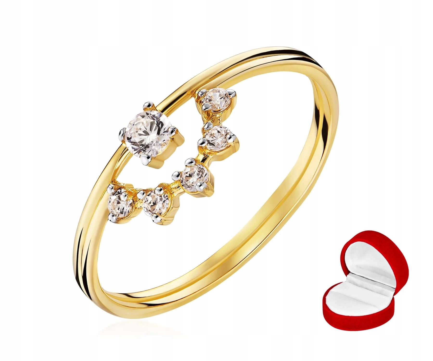 Prstýnek 585 s zirkony