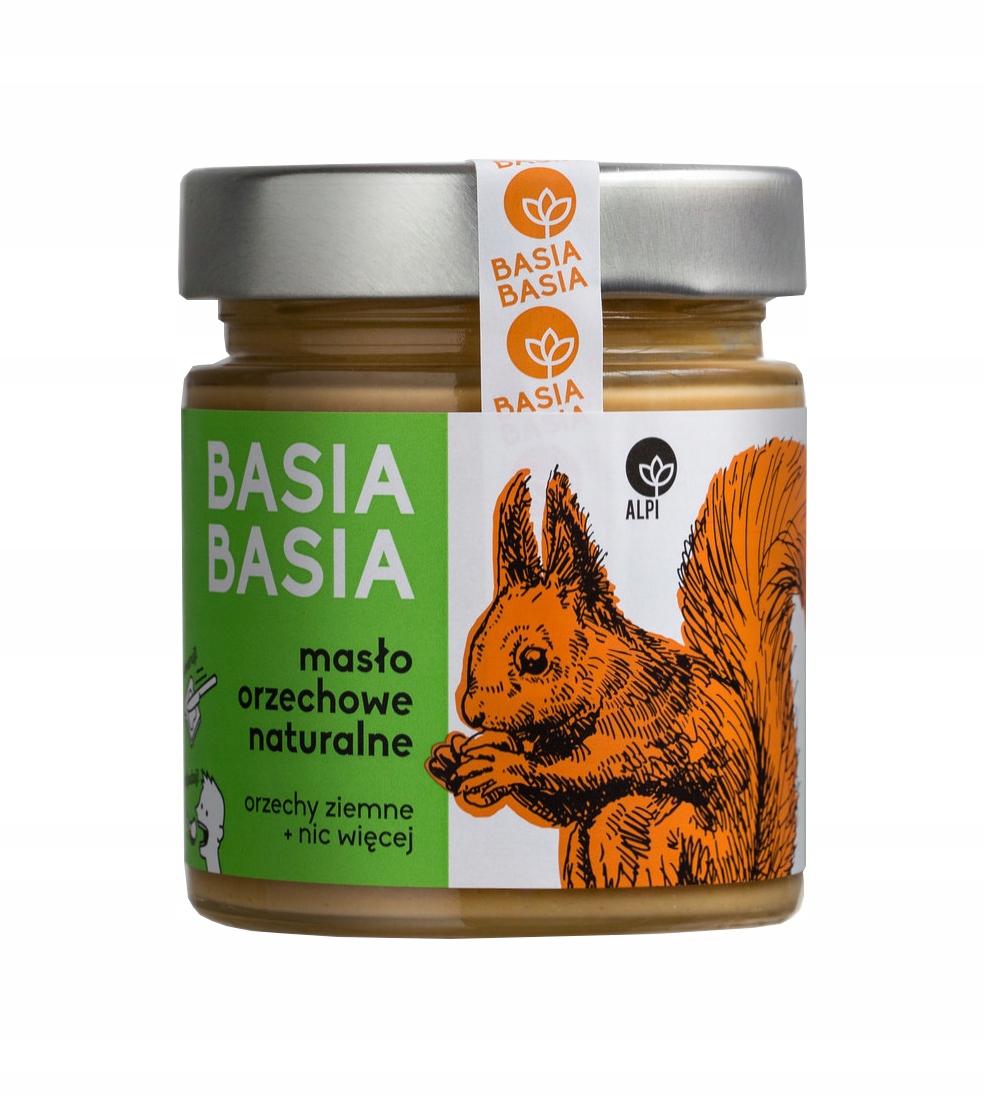 Basia Basia Prírodné arašidové maslo 210g
