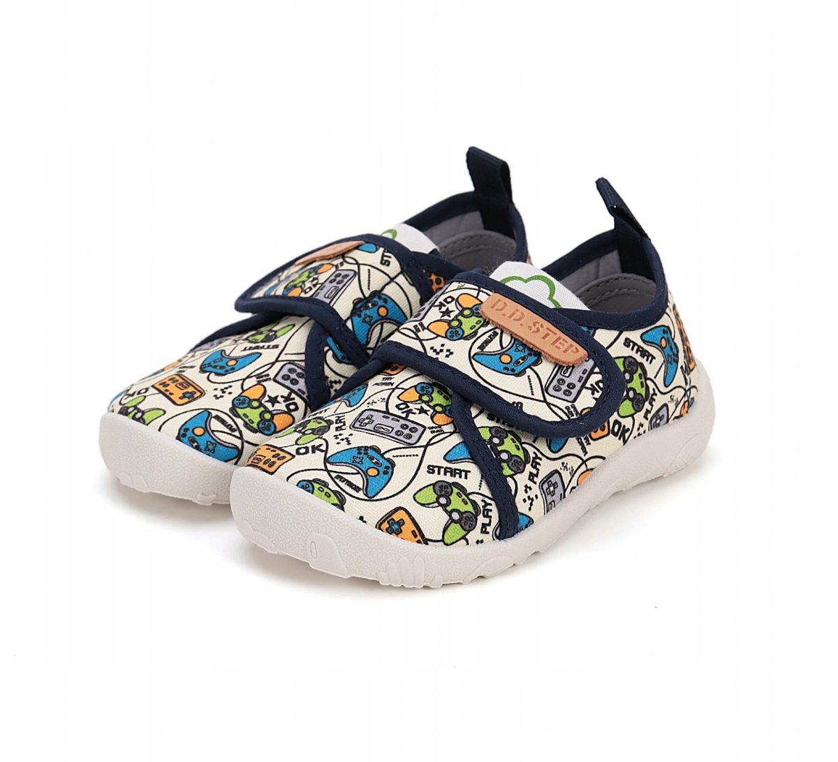Tenisówki D.d.step Barefoot C086-51576 White na rzep roz.22