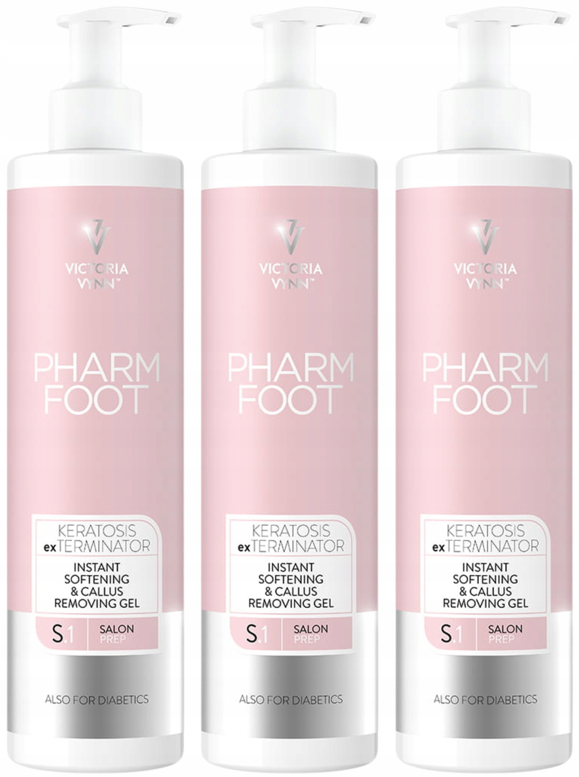 3 x Pharm Foot Gel na zrohovatělost Keratosis exTERMINATOR 300 ml