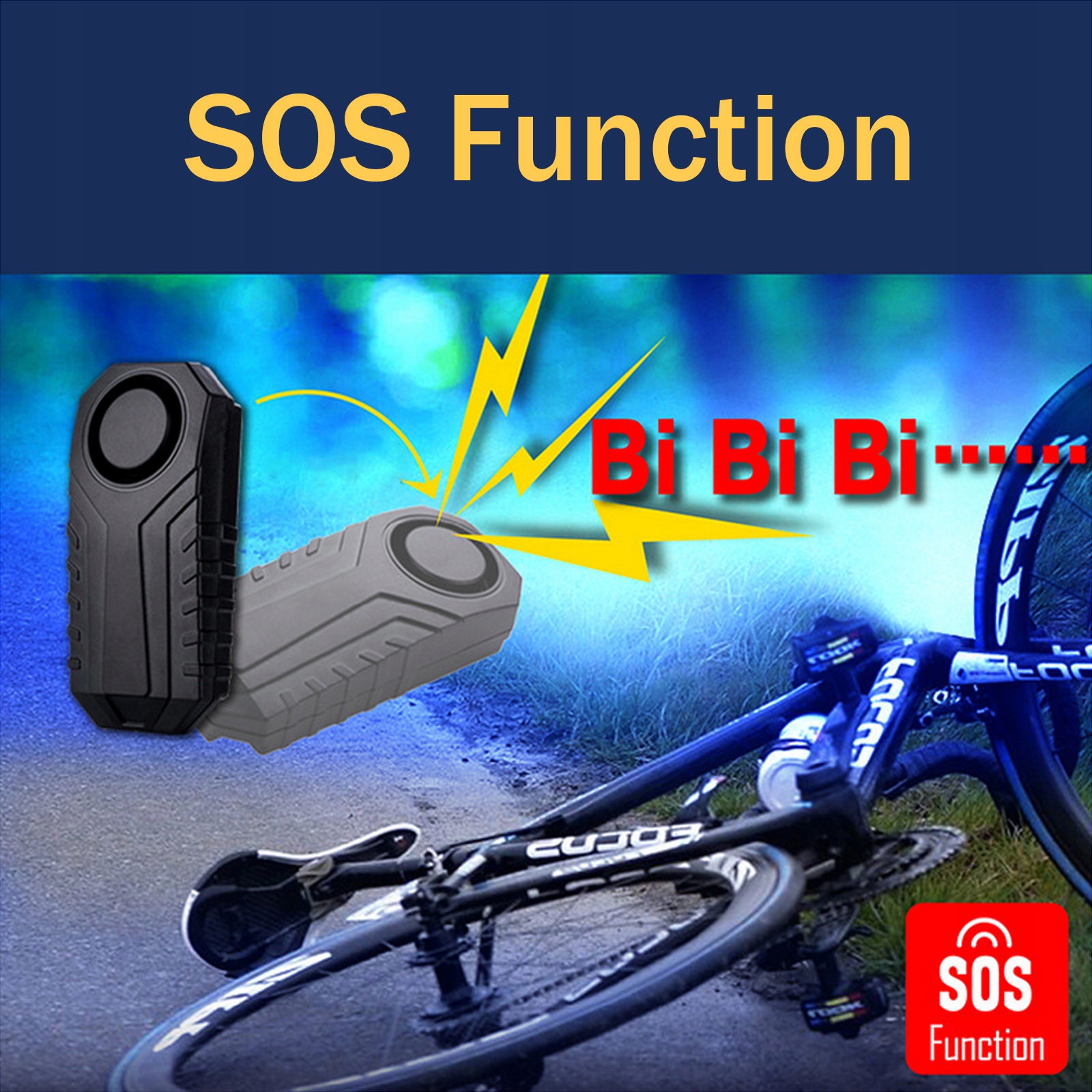 Alarm Rowerowy Pilot do Roweru Quada (z bateriami) Rodzaj alarm