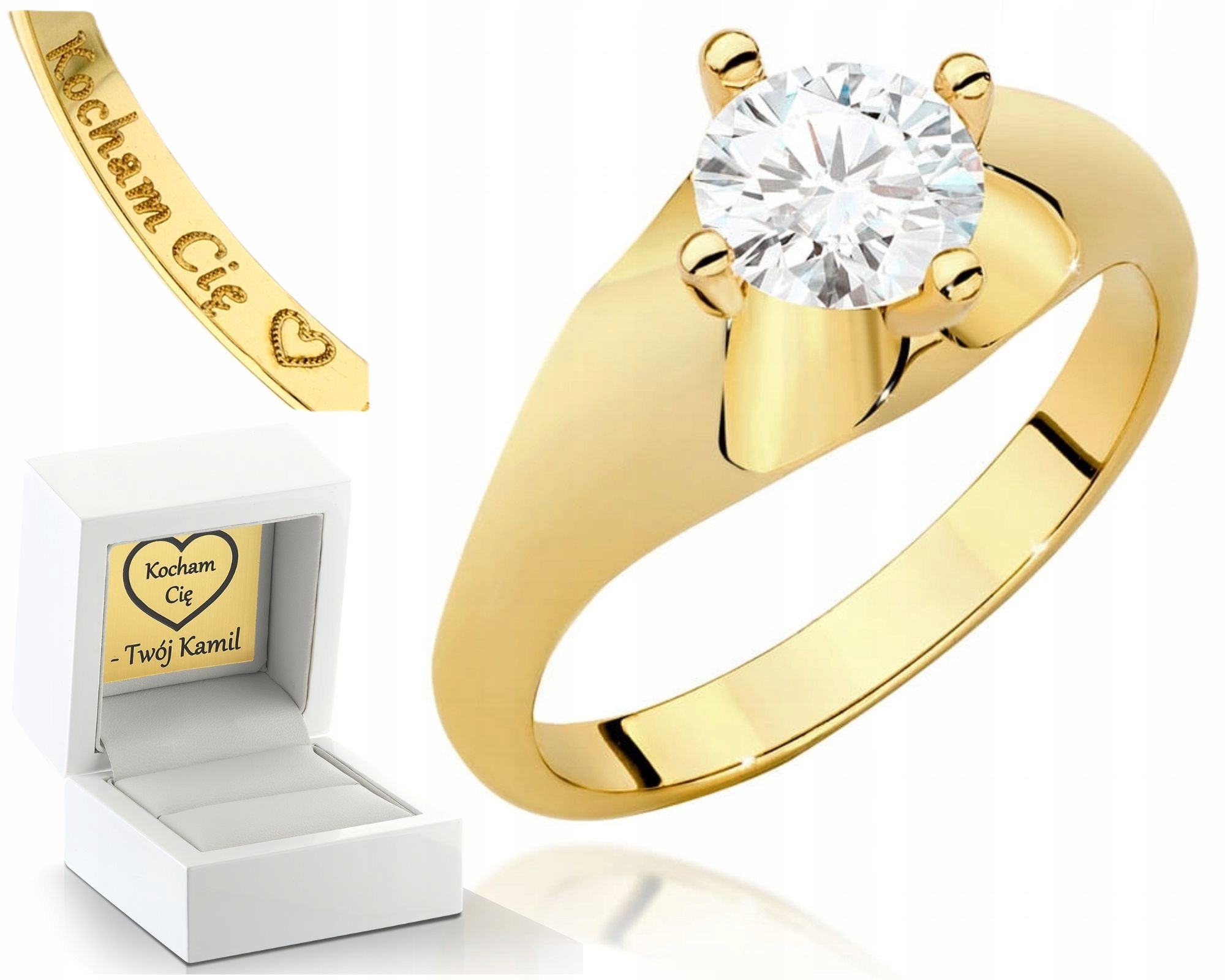 Zlatý Prstýnek S Diamantem 1,00 Ct 585