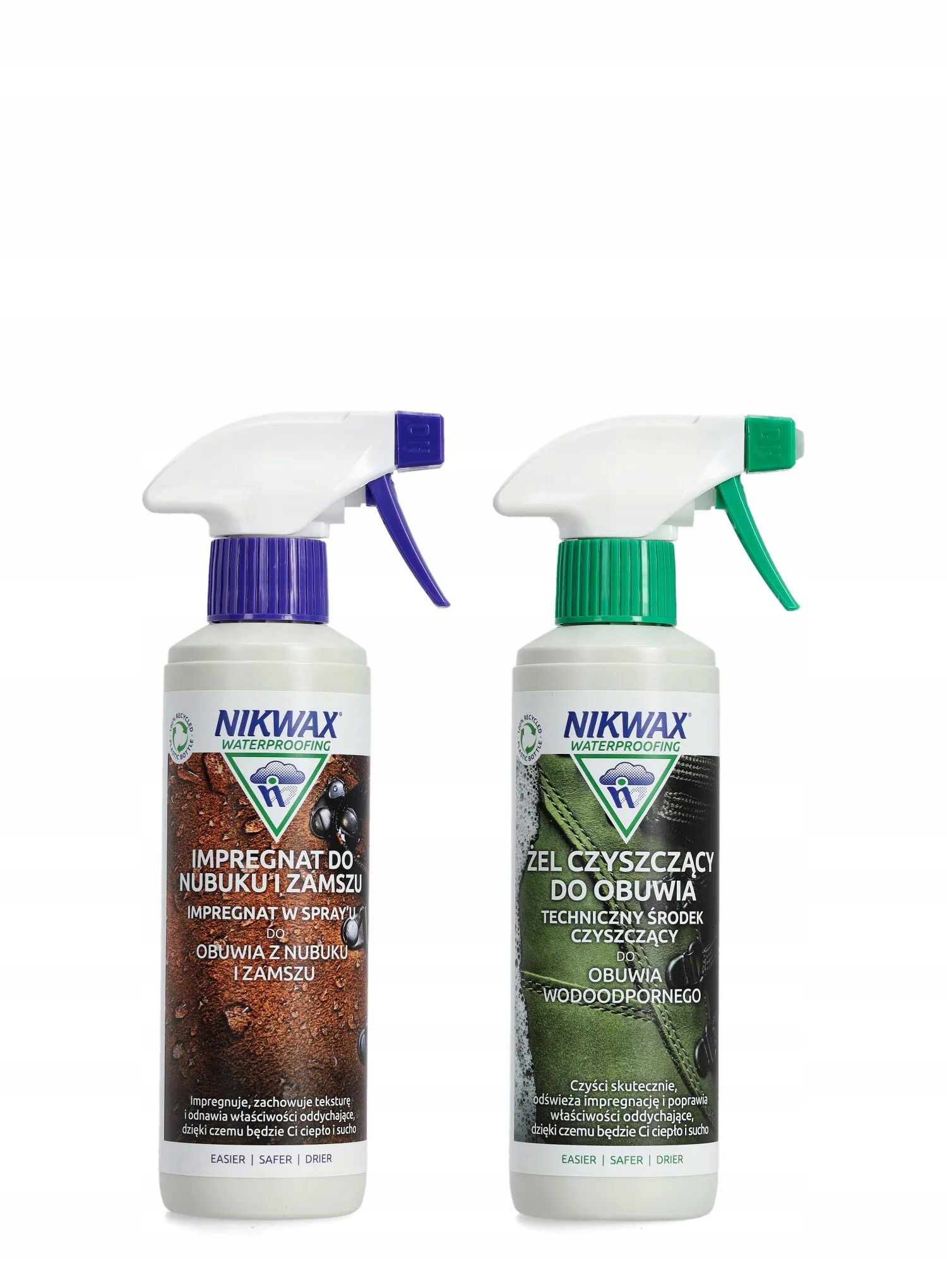 Zestaw Nikwax Footwear Cleaning Gel Nubuk&Zamsz Spray-On 2 x 300 ml