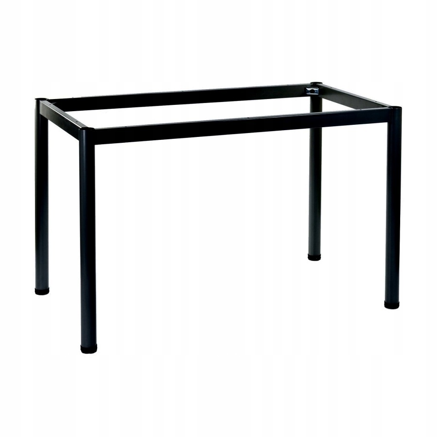 STELAŻ DO STOŁU RAMOWY CZAARNY 76X76 CM NY-A057/76/O NOGI OKRĄGŁE