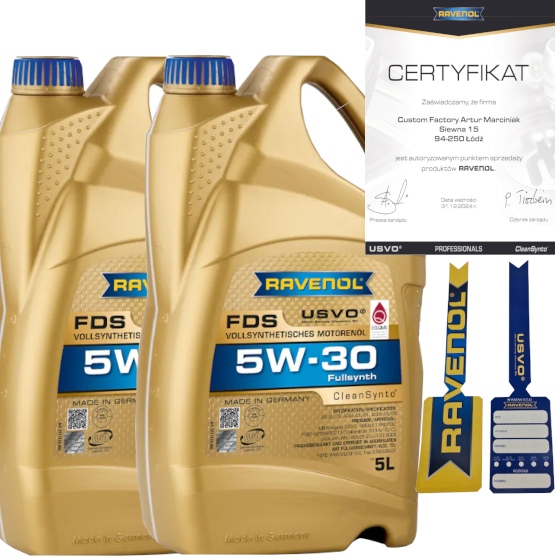 RAVENOL FDS 5W30 10L A5/B5 FORD WSS-M2C913-D RN0700 + ZAWIESZKA
