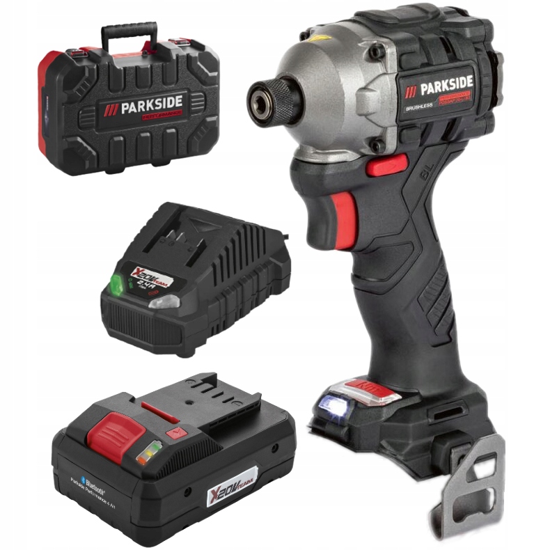 Parkside Performance zakrętarka udar 226Nm aku 4ah smart ładowarka