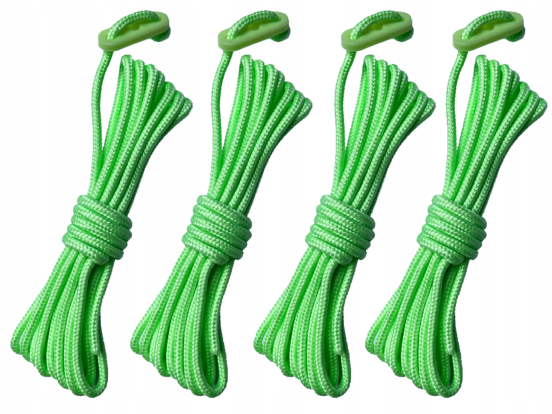 LINKI FLUORESCENCYJE ŚWIECĄCE DO NAMIOTU 4szt x3m