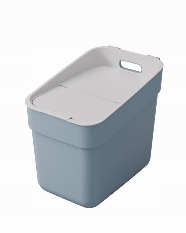 Odpadkový koš Curver 20L světle šedý, recyklovaný plast, závěsný