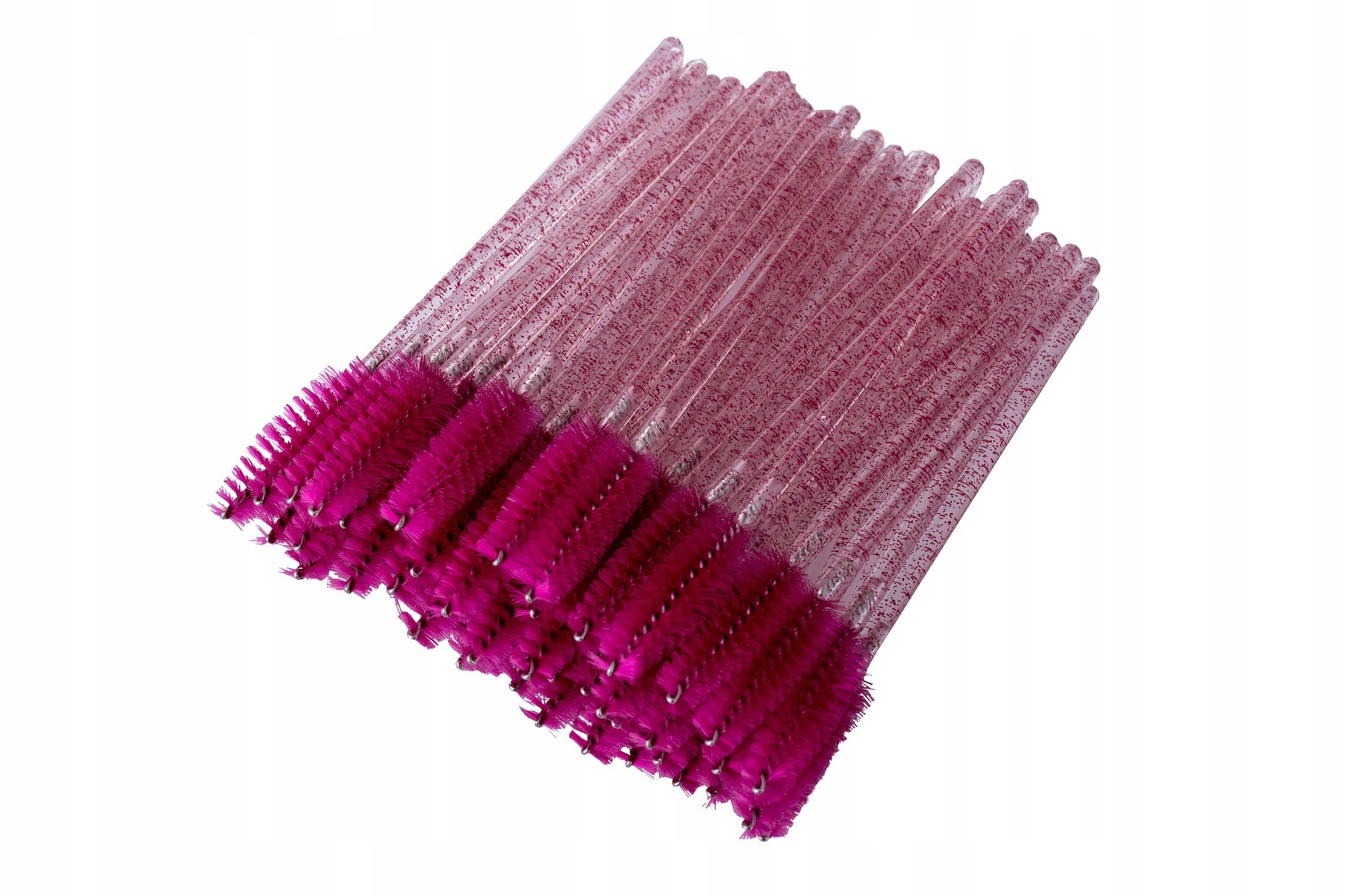 Szczoteczki Do Rzęs Kryształowe Fuksja 50szt