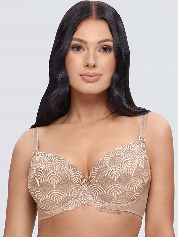 Vyztužená krajková podprsenka Melania push up K40 béžová Dalia 75A