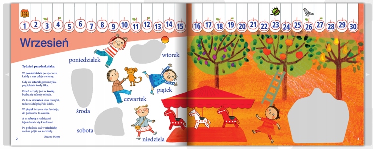 Kalendarz Przedszkolaka Pięciolatek Pakiet Box PWN Język publikacji polski
