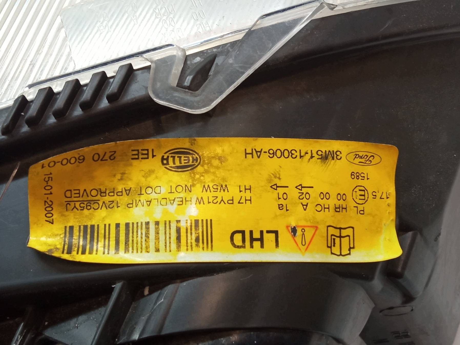light front left EU 3M51-13006-AH Ford Focus C-Max and (2003-2010)