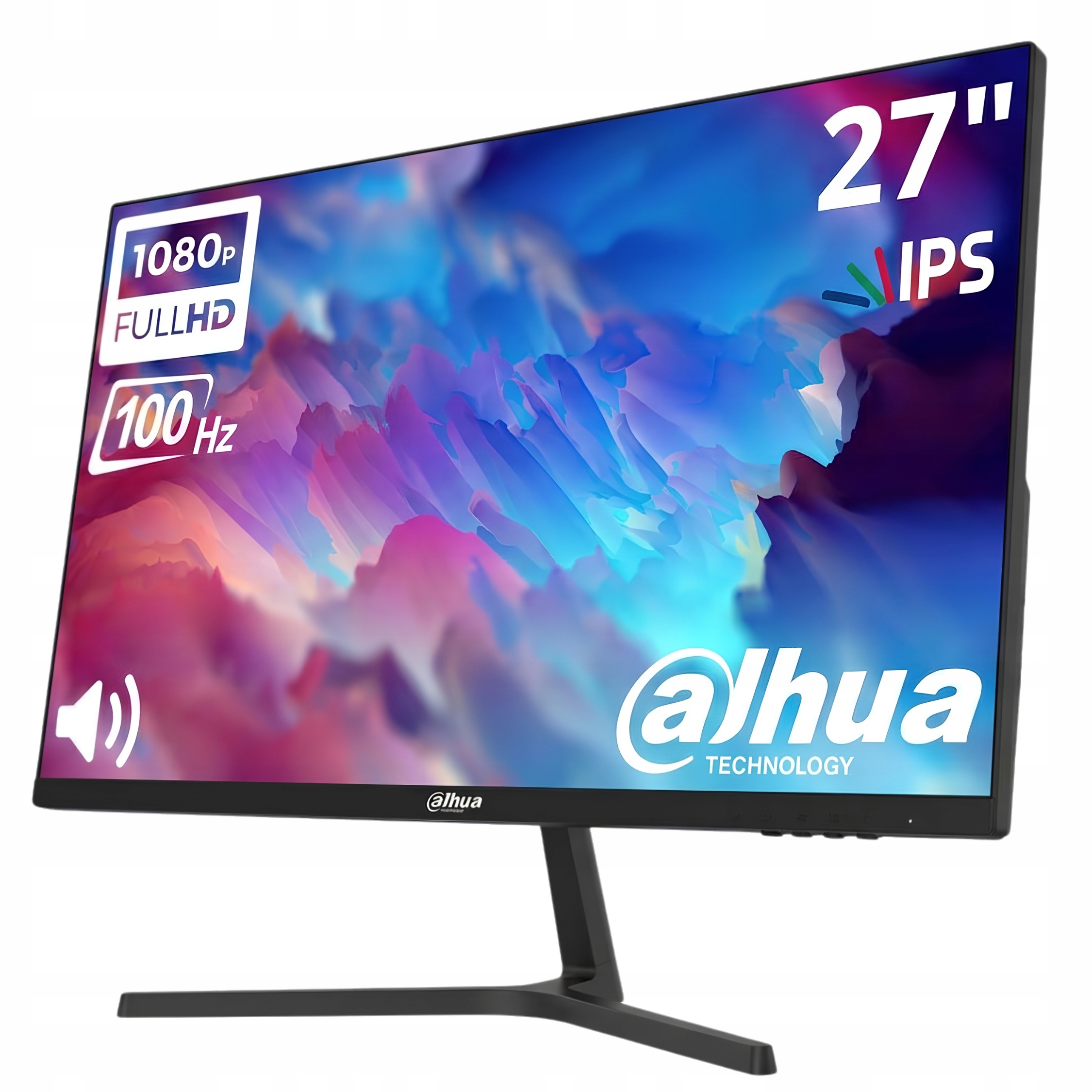 Monitor 27 palců Full Hd Dahua 100 Hz Ips Hdmi Vga reproduktory Bezrámečkový