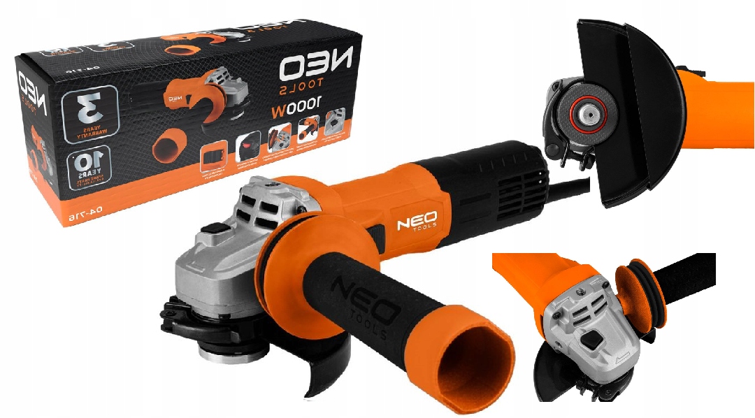 Neo Tools Uhlová Brúska 1000 W, 125 MM 04-716