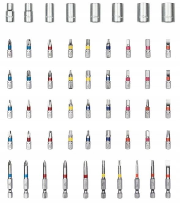 Zestaw Bitow Bits Nasadek 56ele do wkretarki Producent code PBS3 A2 R1