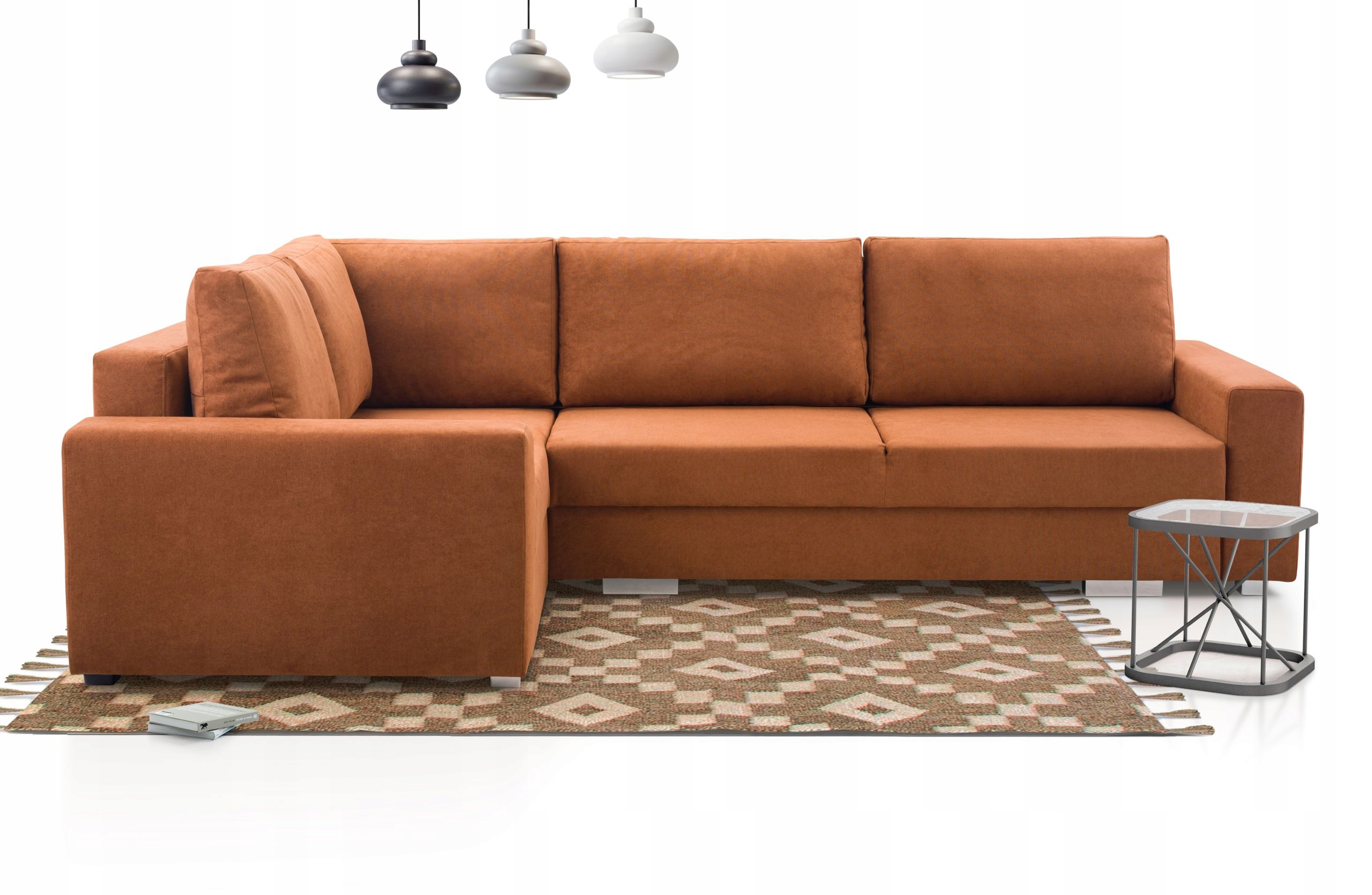 Narożnik z funkcją spania TORNADO 290 cm, Rozkładany, 2xPojemnik, Rogówka