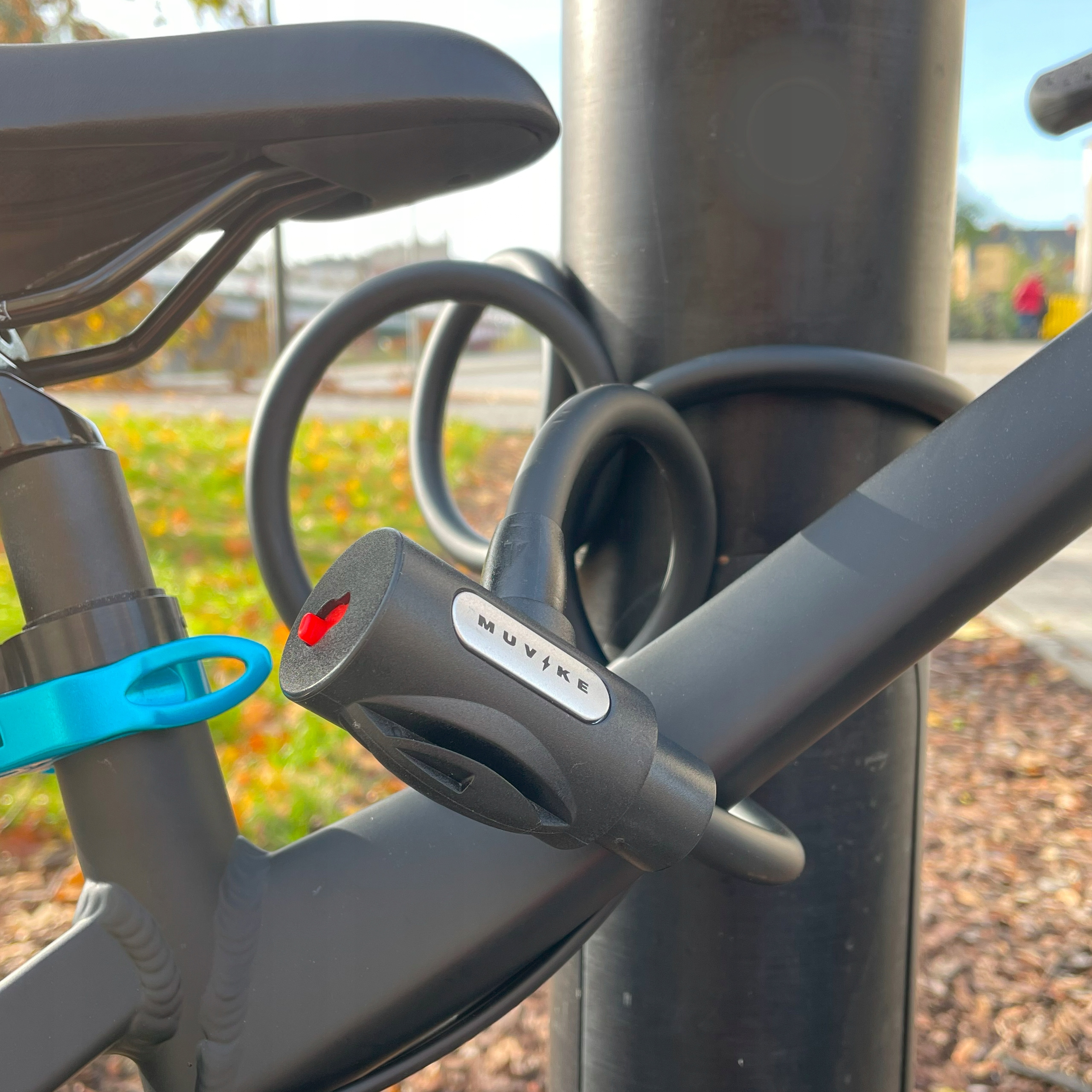 ZAPIĘCIE DO ROWERU LINKA BLOKADA DO ROWERU MUVIKE FLEX LONG 1500/12K Typ zamka na kluczyk