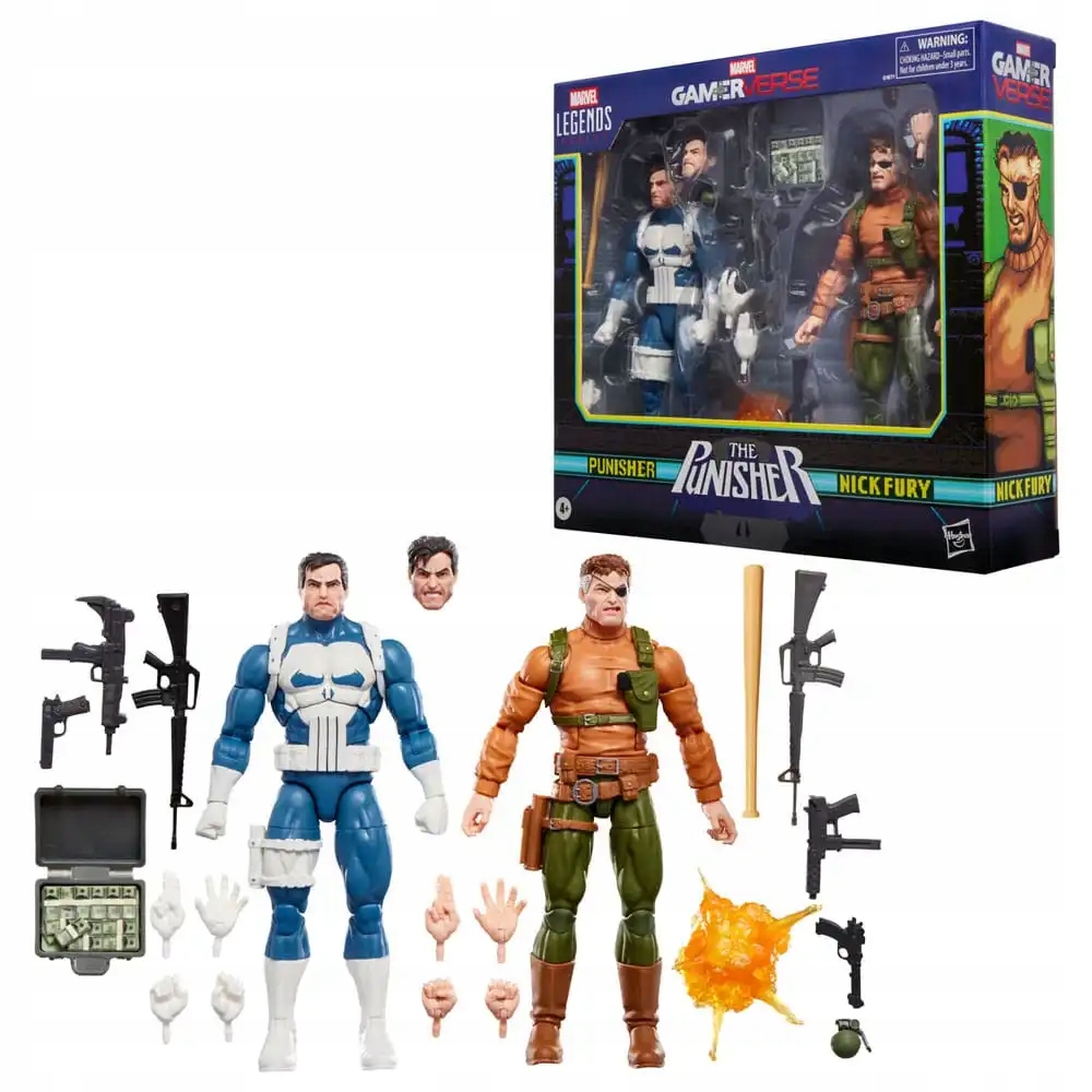 Akční figurka Marvel Legends Hasbro 2-Pack Punisher a Nick Fury Marvel