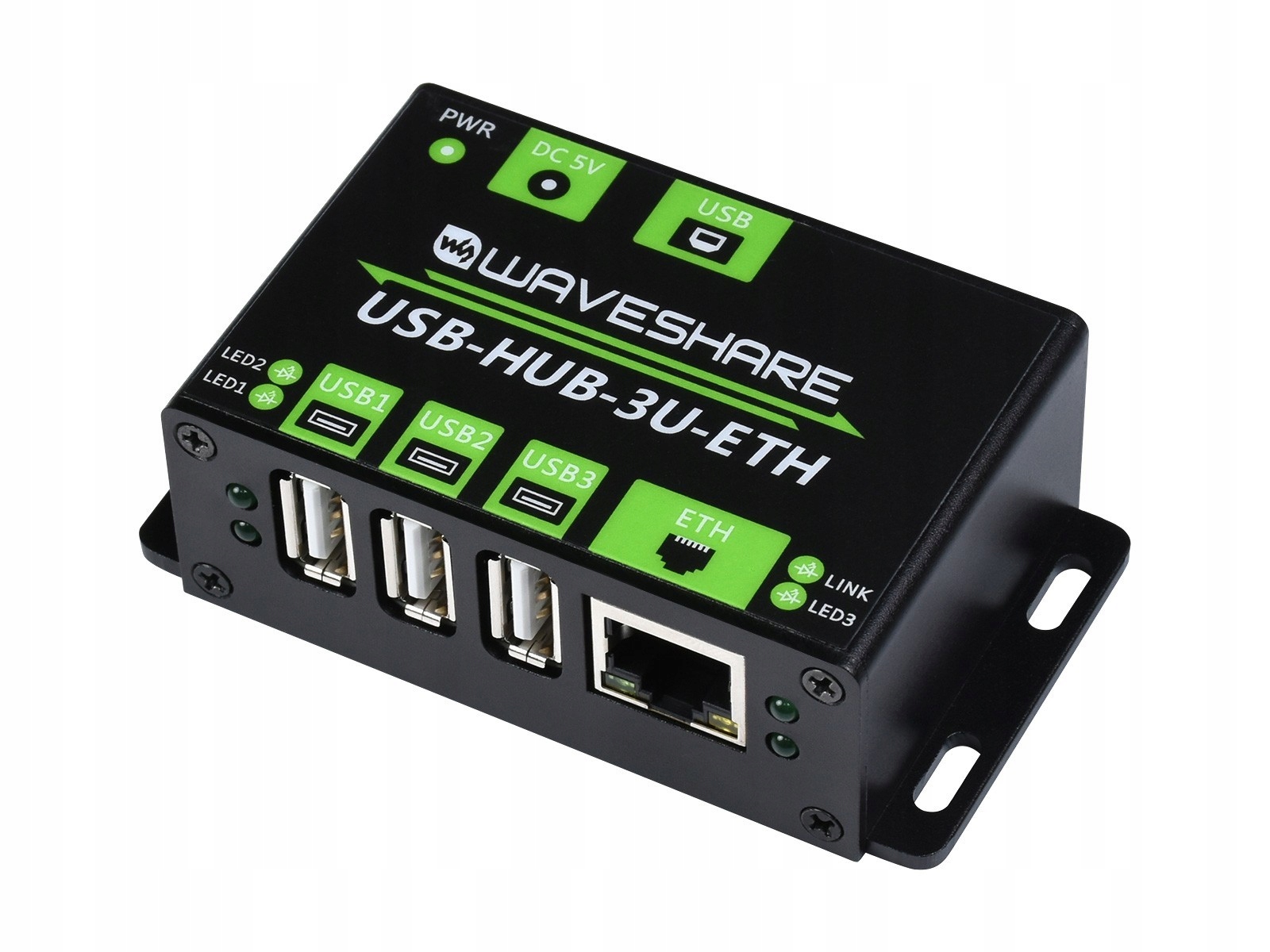 USB-HUB-3U-ETH-EU - 3-portowy HUB USB 2.0