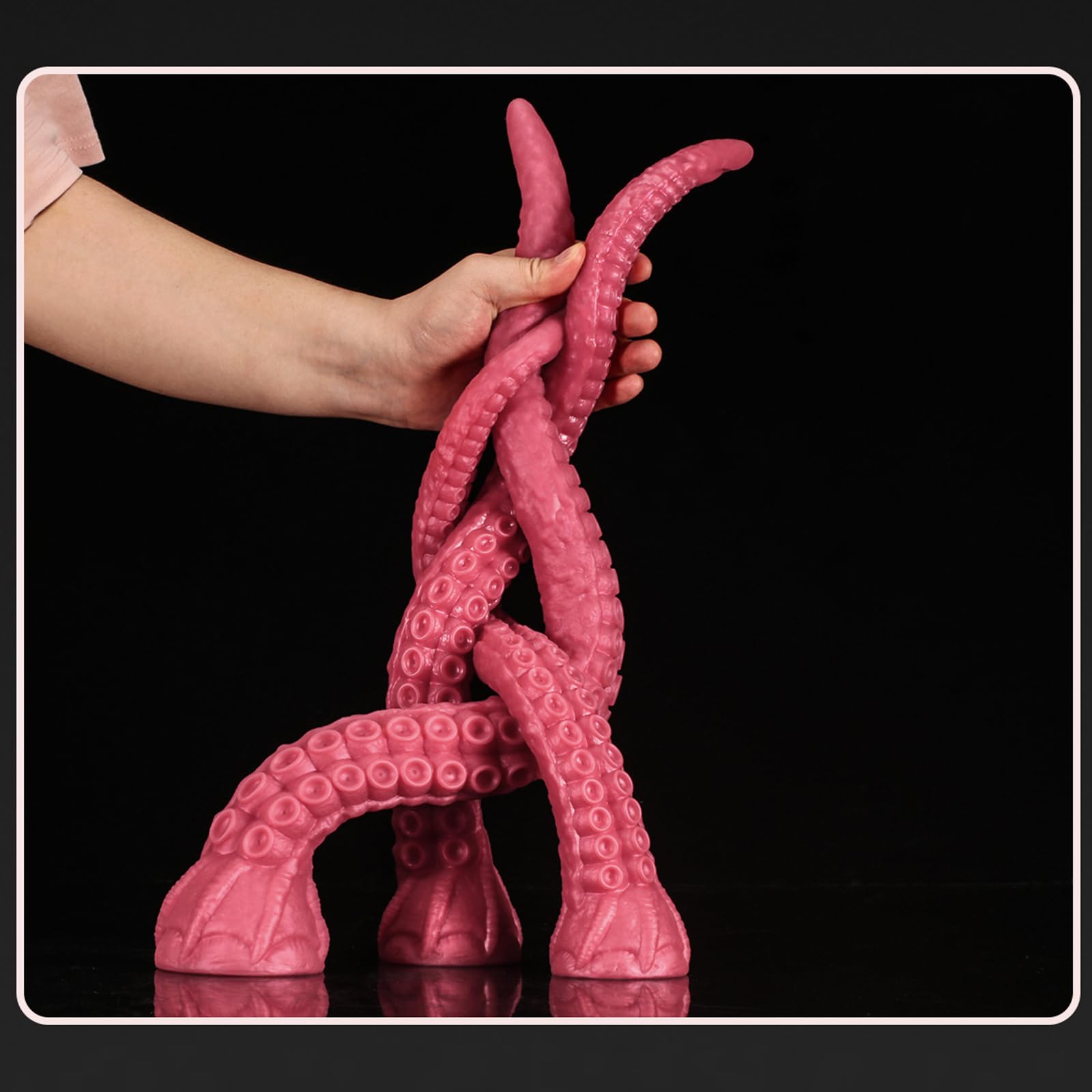 AMAZBEE Silikonowe Dildo Analne Tentacle Dla Mężczyzn i Kobiet SM (L) — miniatura 5