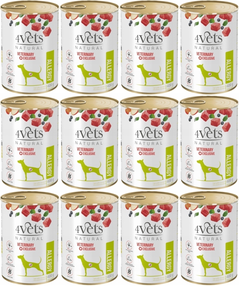 Levně 4Vets Natural Dog Allergy 12 x 400 g