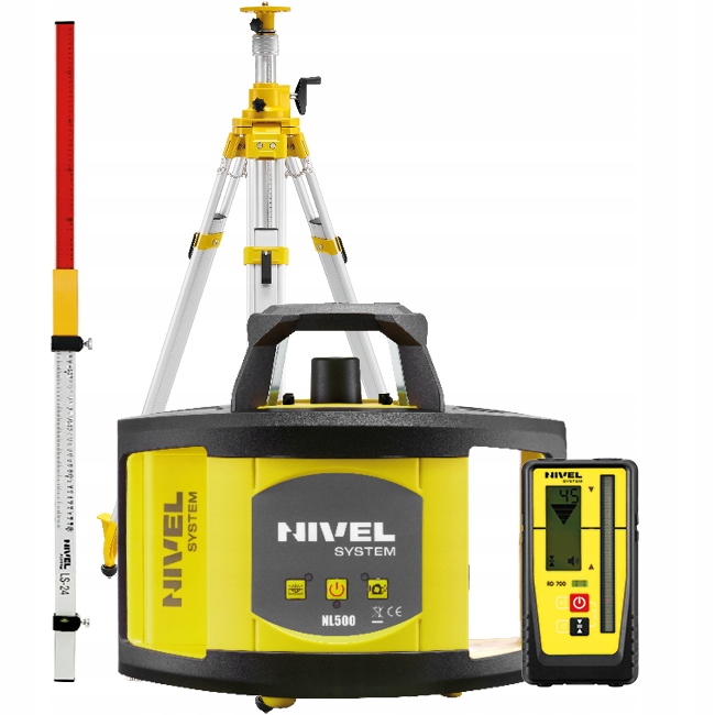 NIWELATOR LASEROWY NIVEL NL500 DIGITAL+ŁATA+STATYW Model NL500 DIGITAL