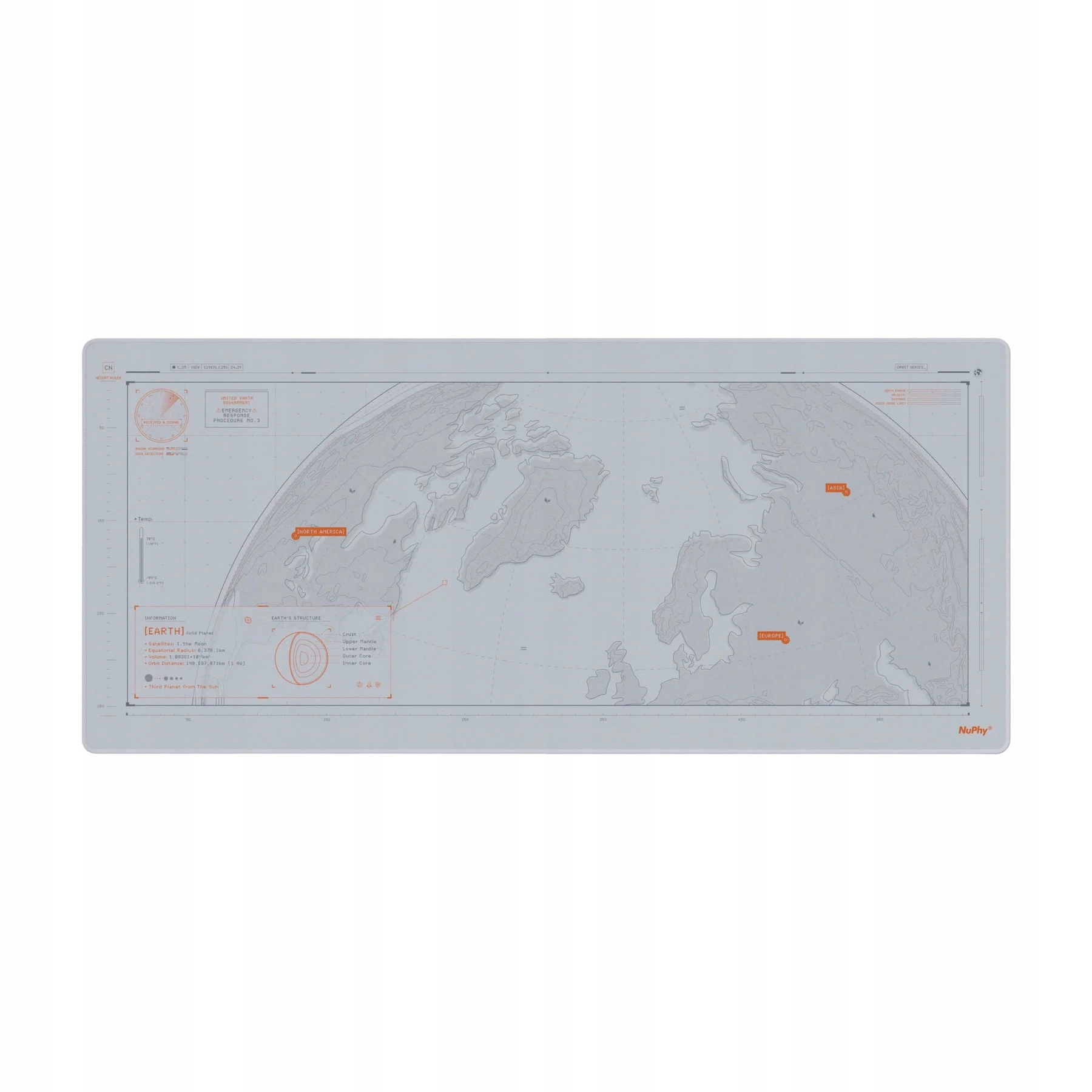 Podkładka Mata na Biurko Nuphy Orbit Deskmat Terra (Bright) 890 x 400 mm